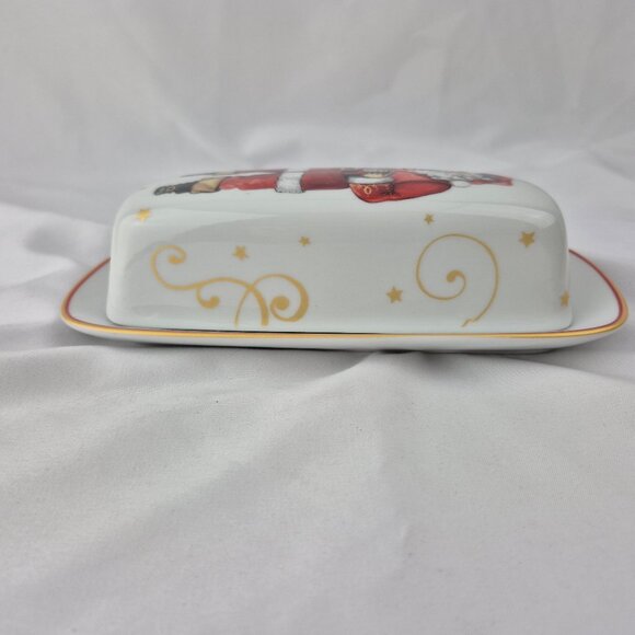 Williams-Sonoma 'Twas The Night Before Christmas Butter Dish Santa Claus - Picture 9 of 16